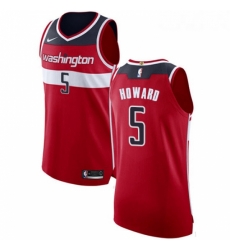 Womens Nike Washington Wizards 5 Juwan Howard Authentic Red Road NBA Jersey Icon Edition