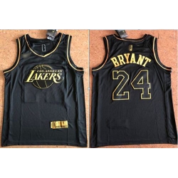 Lakers #24 Kobe Bryant Black Gold Basketball Swingman Limited Edition Jersey