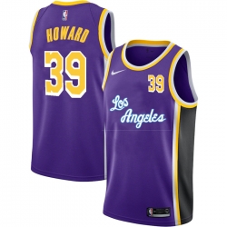 Lakers 39 Dwight Howard Purple 2020 2021 New City Edition Nike Swingman Jersey