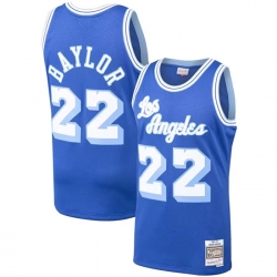 Men Los Angeles Lakers 22 Elgin Baylor Mitchell 26 Ness Royal 1960 61 Hardwood Classics Swingman Basketball Jersey