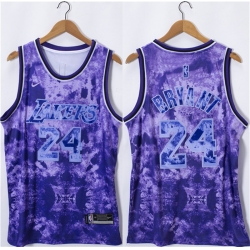 Men Los Angeles Lakers 24 Kobe Bryant 2023 Purple Stitched Basketball Jersey