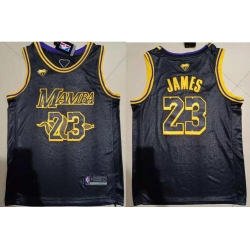 Men Los Angeles Lakers Lebron James 23 Black Big Mamba Edition NBA Jersey