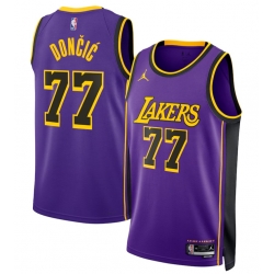 Men Luka Dončić Luka Doncic Los Angeles Lakers Jordan Brand Swingman Jersey Icon Edition Purple