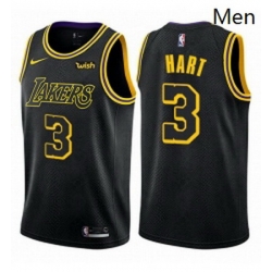 Mens Nike Los Angeles Lakers 3 Josh Hart Swingman Black City Edition NBA Jersey 