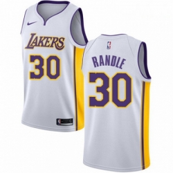 Mens Nike Los Angeles Lakers 30 Julius Randle Swingman White NBA Jersey Association Edition 