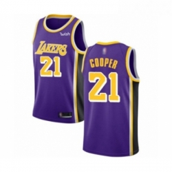 Womens Los Angeles Lakers 21 Michael Cooper Authentic Purple Basketball Jerseys Icon Edition