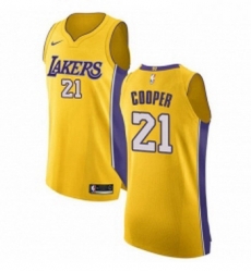 Womens Nike Los Angeles Lakers 21 Michael Cooper Authentic Gold Home NBA Jersey Icon Edition