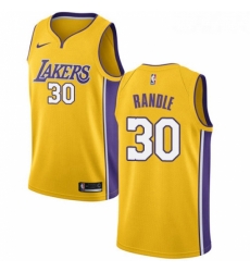 Womens Nike Los Angeles Lakers 30 Julius Randle Swingman Gold Home NBA Jersey Icon Edition 