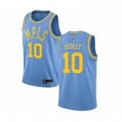 Youth Los Angeles Lakers 10 Jared Dudley Authentic Blue Hardwood Classics Basketball Jersey 