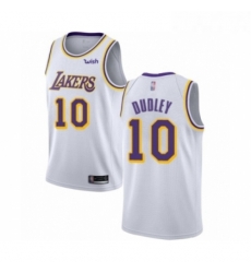 Youth Los Angeles Lakers 10 Jared Dudley Swingman White Basketball Jersey Association Edition 