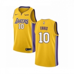 Youth Los Angeles Lakers 10 Tyler Ennis Swingman Gold Home Basketball Jersey Icon Edition