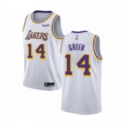 Youth Los Angeles Lakers 14 Danny Green Swingman White Basketball Jersey Association Edition 