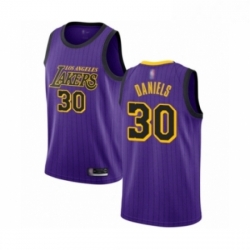 Youth Los Angeles Lakers 30 Troy Daniels Swingman Purple Basketball Jersey City Edition 