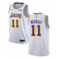 Youth Nike Los Angeles Lakers 11 Michael Beasley Swingman White NBA Jersey Association Edition 