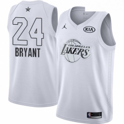 Youth Nike Los Angeles Lakers 24 Kobe Bryant Swingman White 2018 All Star Game NBA Jersey