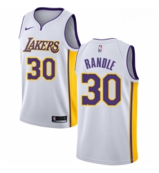 Youth Nike Los Angeles Lakers 30 Julius Randle Swingman White NBA Jersey Association Edition 