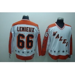 Penguins #66 Mario Lemieux Stitched White CCM All Star NHL Jersey