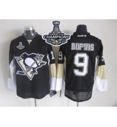 Penguins #9 Pascal Dupuis Black 2017 Stanley Cup Finals Champions Stitched NHL Jersey