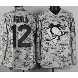 Pittsburgh Penguins 12 Jarome Iginla White Camo NHL Jersey