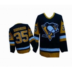 Pittsburgh Penguins 35 Borrasso Black Jerseys Throwback