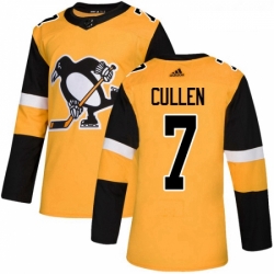 Youth Adidas Pittsburgh Penguins 7 Matt Cullen Authentic Gold Alternate NHL Jersey 