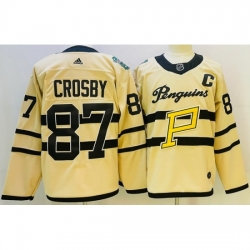 Youth Pittsburgh Penguins 87 Sidney Crosby White 2022 23 Reverse Retro Stitched NHL Jersey