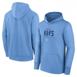 Men Tampa Bay Rays Blue Pregame Performance Pullover Hoodie
