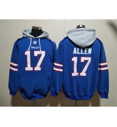 Men Buffalo Bills 17 Josh Allen Red Blue Ageless Must Have Lace Up Pullover Hoodie Men Buffalo Bills 17 Josh Allen Red Blue Ageless Must Have Lace Up Pullover Hoodie
