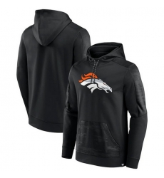 Men Denver Broncos Black On The Ball Pullover Hoodie