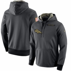 NFL Mens Denver Broncos Nike Anthracite Salute to Service Player Performance Hoodie