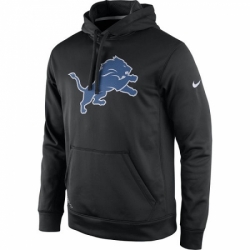 NFL Mens Detroit Lions Nike Black Practice Performance Pullover Hoodie