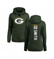 Football Womens Green Bay Packers 90 ZaDarius Smith Green Backer Hoodie