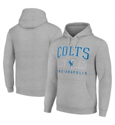 Men Indianapolis Colts Grey Throwback Logo Pullover Hoodie Men Indianapolis Colts Grey Throwback Logo Pullover Hoodie