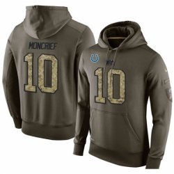 NFL Nike Indianapolis Colts 10 Donte Moncrief Green Salute To Service Mens Pullover Hoodie