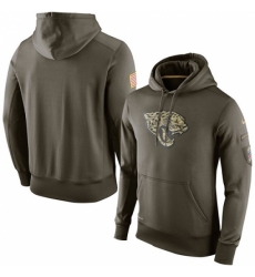 NFL Mens Jacksonville Jaguars Nike Olive Salute To Service KO Performance Hoodie