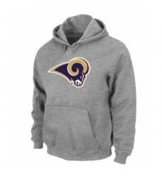 NFL Mens Nike Los Angeles Rams Logo Pullover Hoodie Grey