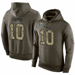 NFL Nike Los Angeles Rams 10 Pharoh Cooper Green Salute To Service Mens Pullover Hoodie