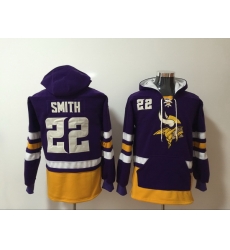 Men Nike Minnesota Vikings Harrison Smith 22 NFL Winter Thick Hoodie