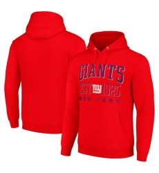 Men New York Giants Red Throwback Logo Pullover Hoodie Men New York Giants Red Throwback Logo Pullover Hoodie