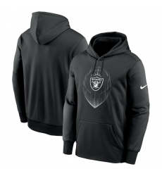 Men Las Vegas Raiders Black Icon Performance Pullover Hoodie