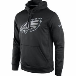 NFL Mens Philadelphia Eagles Nike Black Practice Performance Pullover Hoodie