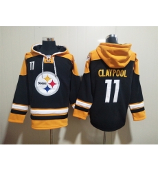 NFL Men Pittsburgh Steelers 11 Chase Claypool Stitched Hoodie