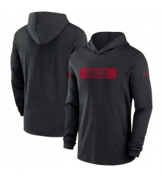 Men San Francisco 49ers Black Sideline Performance Hoodie