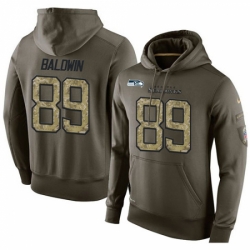 NFL Nike Seattle Seahawks 89 Doug Baldwin Green Salute To Service Mens Pullover Hoodie