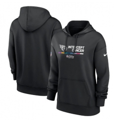 Women Tennessee Titans 2022 Black NFL Crucial Catch Therma Performance Pullover Hoodie