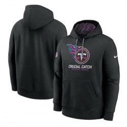 Men Tennessee Titans Black 2024 Crucial Catch Club Pullover Hoodie