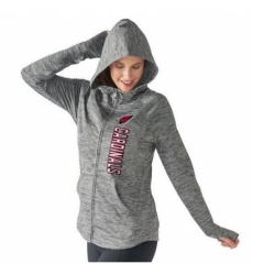 NFL Arizona Cardinals G III 4Her by Carl Banks Womens Recovery Full Zip Hoodie Gray