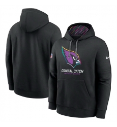 Men Arizona Cardinals Black 2024 Crucial Catch Club Pullover Hoodie