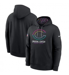 Men Chicago Bears Black 2024 Crucial Catch Club Pullover Hoodie