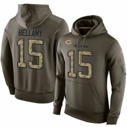 NFL Nike Chicago Bears 15 Josh Bellamy Green Salute To Service Mens Pullover Hoodie